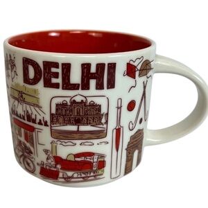 Starbucks Been There Series Collectible DELHI India Mug Cup 14 oz New w/o Box